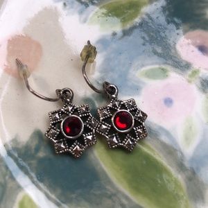 Silver Snowflake Earrings